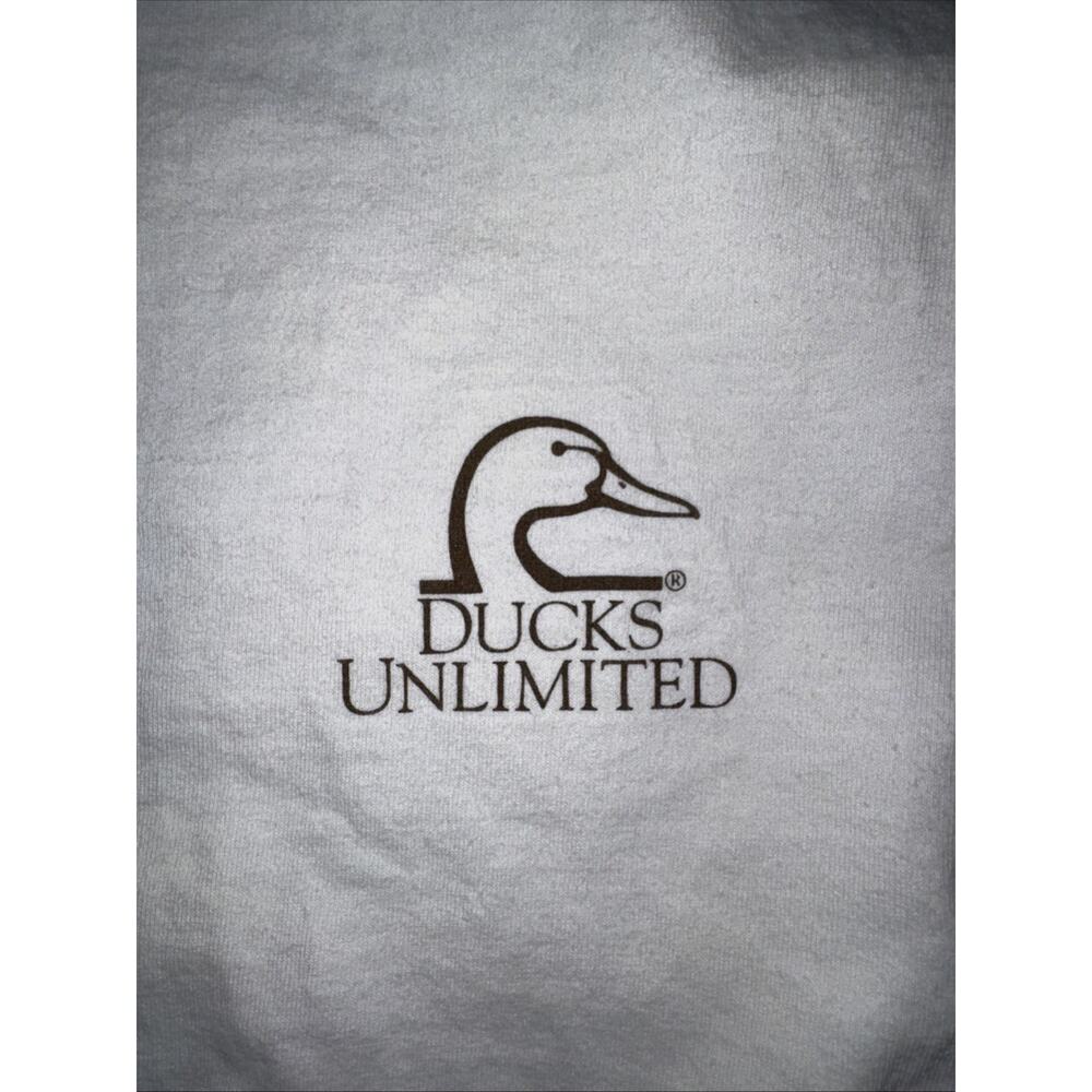Vintage Ducks Unlimited Dog Graphic Long Sleeve Shirt White XL 22x29 - Picture 5 of 6